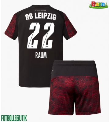 RB Leipzig David Raum #22 Tredjeställ Barn 2025-26 Kortärmad (+ Korta byxor)
